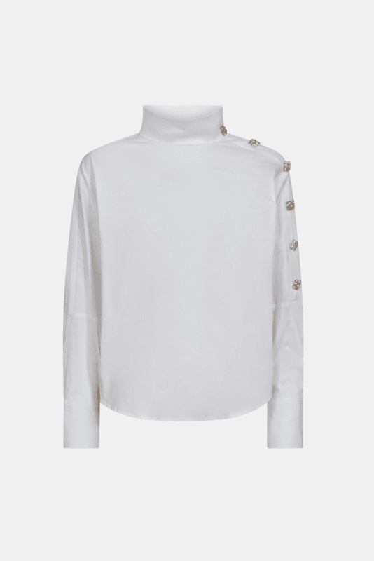 Co'Couture 35946 Sanna Asym Button Blouse