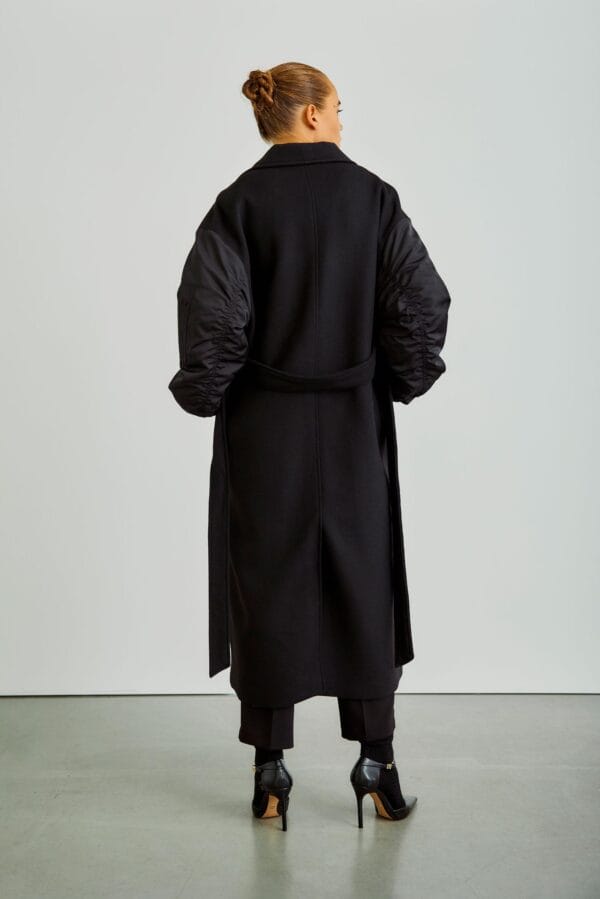 With Black 0800 Arcadia Wool Coat - Afbeelding 3