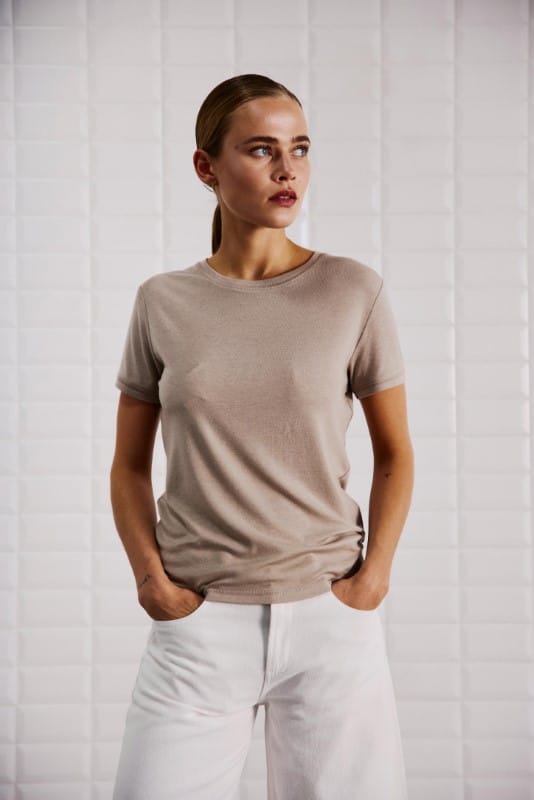 With Black Heather Tee