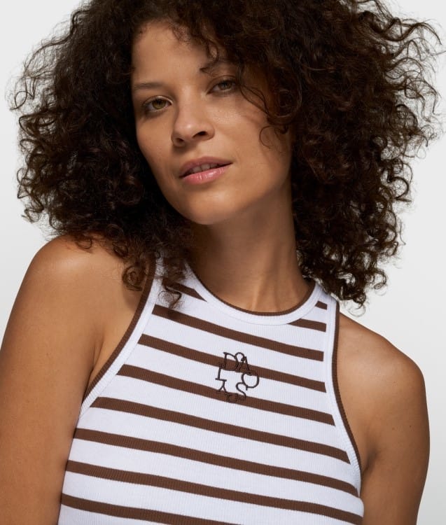 10 days 20-453-6201 Tank Top Rib Stripes