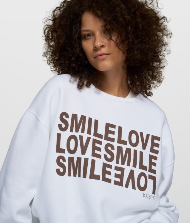 10 days 20-824-6201 Statement Sweater Smile